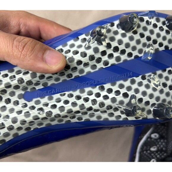 Nike Vaper Untouchable Flyknit TD Football Cleat Size 12.5 Blue/Black 707455-014 main image 6